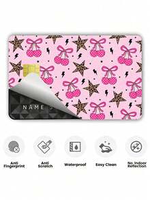 2pcs Credit Card Privacy Protection Stickers, Cherry Blossom Pattern Birthday Gift PVC Material Anti-Fingerprint Anti-Scratch Wear-Resistant Card Skin, Card Protector, Suitable For Men, Women, Couples, Chip Cards, Bank Cards, Decoration Stickers, Credit Cards, Transit Cards, Student Campus Cards, Personalized DIY Customization - 2pcs - View 8
