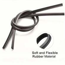 2pcs 6mm Universal Car Windshield Wiper Blade Rubber Strips, 28 Inch Natural Rubber Frameless Replacement Refill, High Carbon Content Cuttable Quiet Durable, Suitable For Most Car Models All-Weather Wiper Accessories - A - View 4
