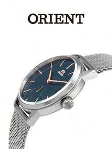 Orient Quartz Men's Wristwatch, Metal Band, 39.0mm Green Dial, Stainless Steel Strap, Business Style, Suitable For Gifting And Daily Wear RA-SP0006E10B - Green - View 6