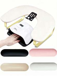 Memory Foam Manicure Hand Rest Pillow, Ergonomic Soft Arm Pad, Non-Slip Bottom, Comfortable Hand Support, Suitable For Home And Nail Salon - Multicolor - View 10