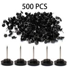 50/100/200pcs Transparent Plastic Push Pins Strong Flat Head Steel Point Thumbtacks For Bulletin Board, Corkboard, Map, Photo And Paper - A - View 14