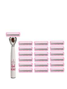37pcs,Womensrazor,Razor,Facerazor,Hairremovalforwomen,Multiblade,Replacementblades,Pink,Smoothshave,Homeuse,Personalcare,Bodygrooming - Upgraded Version - View 11