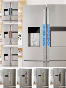 2-Piece Christmas Refrigerator Door Handle Protector Cover, Oven Handle Protector Cover, Ultrasonic Embossed Pattern Door Handle Protector Cover - View 10