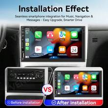 7英吋單DIN汽車音響,支援有線CarPlay、觸控螢幕車用收音機多媒體播放器 - 7吋單DIN CarPlay汽車音響 - 查看 3