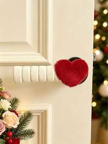 Cute Heart-Shaped Door Handle Cover – Anti-Collision & Bump Protection – Universal Fit For Bedrooms – Protective & Decorative Home Accessory, Home Decor, Christmas Decor - Multicolor - View 7