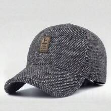 1pc New Men's Autumn Winter Warm Ear Protector Wool Cap, Middle-Aged & Elderly Casual Dad Hat, Cold-Proof Baseball Cap - Ear-protecting Beanie for Seniors - View 7