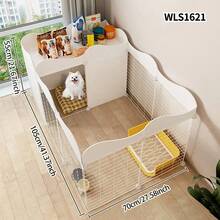 Dog Fence Indoor Home Use Small Dog Barrier Teddy Rabbit Pet Isolation Gate Guardrail Cat Cage - Multicolor - View 8