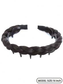 Women's Braided Headband, High-Crowned Headband With Teeth, Non-Slip, Stylish Hair Accessory Suitable For Everyday Wear, Parties, And Dates. - Multicolor - View 4