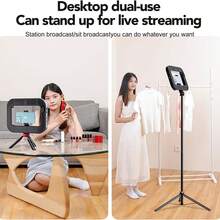 Lampu Ring LED Portabel yang Dapat Diredupkan dengan Klip Ponsel yang Dapat Diatur, Ditenagai USB, 3 Mode Pencahayaan, Cocok untuk Ponsel dan Tablet, Lampu Pengisi Studio untuk Selfie dan Live Streaming, Ideal untuk Pembuat Konten - 1 - View 4