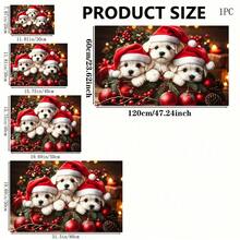1pc Christmas Themed Printed Pattern Dish Drying Mat, Kitchen Countertop Bowl & Plate Rubber Bottom Drying Pad, Party Decoration, Super Absorbent Hidden Stain Dish Drying Mat, Soft Diatomaceous Earth With Rubber Backing Multi-Functional Kitchen Home Mat, Quick Dry Mat For Coffee Machine & Dish Rack, Kitchen Countertop Coffee Mat & Dish Drying Pad - LL LSD022 - View 6