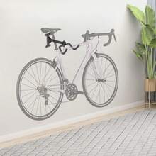 Wall Mount Bike Stand Wall Bicycle Storage Rack Adjustable Bicycle Holder Max Load Capacity About 30kg/66.14 Lbs - Black - View 2