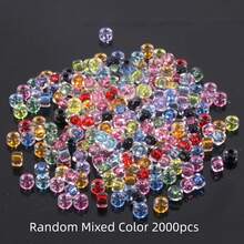 200/500/1000/2000pcs Mixed Color Mini Acrylic Dye Core Seed Beads Spacer Loose Beads For DIY Jewelry Making Bracelet Necklace Earrings Phone-Chain Key-Chain Accessories Craft Decoration - Multicolor - View 11