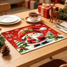1pc Dish Drying Mat, Coffee Machine Mat, Santa Claus Pattern Dish Drying Mat, Desktop Absorbent Protective Pad, Suitable For Holiday Table Kitchen Winter Scenes, Multi-Purpose Drying Mat, Home Gift, Desktop Decoration - XYLSD-1130 - View 6