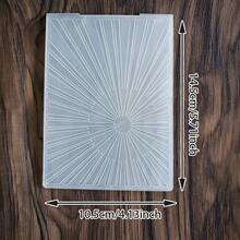 Assorted Geometric Pattern Embossing Folder, Clear Plastic Textured Embossing Template For Paper Craft Card Scrapbook DIY Art Supplies Embossing Folder - JH-1 - View 24
