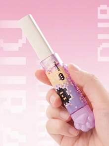 1pc/2/4pcs Cute Pixel Cat Paw Push Pull Eraser, Retractable Sliding Rubber Eraser, High Aesthetic Stationery For Student Rewards, Small Gifts, Study - Multicolor - View 4