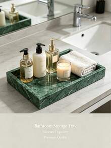 Natural Marble Jewelry Tray, Luxury Stone Vanity Storage Tray, Unisex, Ring, Key, Perfume Decorative Storage Tray, Bathroom Vanity Storage, Home Decor, Beaded Tray - Decorative Round Tray, Suitable For Living Room Decor, Coffee Table Decor, Kitchen, Holiday Gift - Natural Marble Tray - View 9