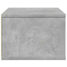 vidaXL Support d'imprimante gris béton 40x32x22,5 cm bois d'ingénierie - Gris - Voir 6