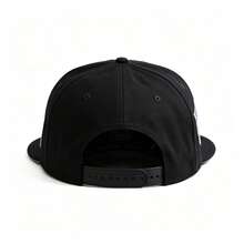 New Era Unisex Fashion Baseball Cap, Suede, Adjustable Flat Brim, 11625 - Black - View 2