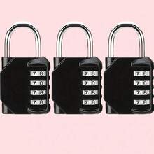 Heavy Duty Waterproof Metal Padlock 4-Digit Combination Lock - Anti-Theft Lock, Suitable For Home, Gym, Locker, Luggage, Boat And Cabinet - Easy To Use Key Lock (Padlock Only) - A - View 7