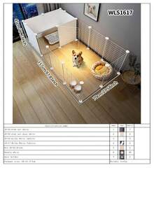 Dog Fence Indoor Home Use Small Dog Barrier Teddy Rabbit Pet Isolation Gate Guardrail Cat Cage - Multicolor - View 13