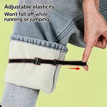4/2/1pc HAIRK Pant Leg Shortening Elastic Band, Invisible Drawstring Adjustable Buckle, Seamless Design, Detachable Pant Leg, Anti-Drag, Tightening Fixing Strap - Multicolor - View 11
