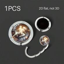 Multi-Purpose Foldable Handbag Hanger For Table, Portable Purse Hook With Christmas And Zodiac Sign Designs, Durable Metal Bag Holder For Desk, Restaurant, Cafe And Travel, Perfect Christmas Gift For Women, Great Stocking Stuffer For Her - Multicolor - View 20
