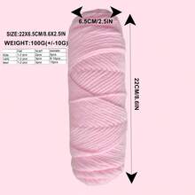 1 Pack 100g Rainbow Cake Yarn, Segment Dyed, DIY Hand Knitting - DIY Yarn - View 7