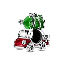1pc Silver Plated Red & Green Christmas Atmosphere Christmas Tree Santa Claus Bell Gingerbread Man Christmas Hat Beaded Pendant Suitable For Bracelet Necklace DIY Jewelry Making Christmas Surprise Gift - Silver Or Gold - View 10