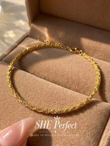 1pc Modern Pear Shaped Anklet For Women Daily Wear Party Birthday Anniversary Jewelry Gift - Style 1 - View 6