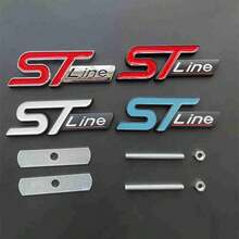 ملصق شعار ST Line معدني ثلاثي الأبعاد للشبكة الأمامية وشارة الصندوق الخلفي للسيارة، إكسسوارات لسيارات فورد كوجا MK3 MK4 S Max فوكس فييستا - A - مشاهدة 4