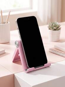 3/1pc Foldable Portable Desktop Phone Stand, Premium ABS, Adjustable Angle, Compact Lightweight Pocket Size, Suitable For All Smartphones And Tablets, Stable Anti-Slip, Space Saving - Upgraded Version - View 4