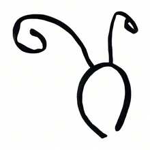 1/2pcs Black Simulation Velvet Worm Tentacle Headband | Ladybug Ant Headband Clothing Accessories, Christmas Party Headband Accessories, Unisex Adult Size Back To School - Multicolor - View 9