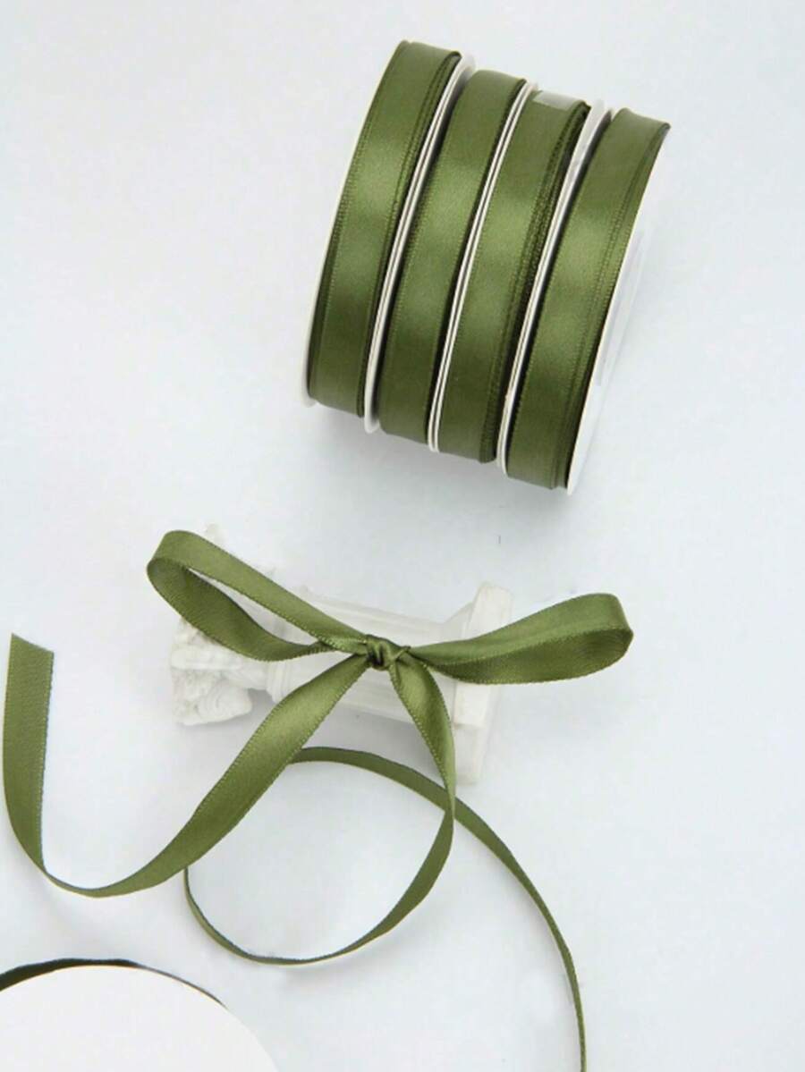 20 Yards/Roll 10mm Ribbon, Mother's Day Valentine's Day Wedding Ribbon, Handmade Cake Gift Wrapping Ribbon, Colorful Headband Ribbon, Christmas Craft Ribbon, Gift Wrapping Rope, Suitable For Handmade Bows, Crafts, Weddings, Valentine's Day, Halloween Decorations, Christmas Decorations, DIY Cards, Bouquet Wrapping Bows, Holiday Party Atmosphere Decorative Ribbons - Multiple Styles - View 1