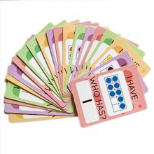 Lachilly Children's Number Flash Cards, I Have Who Has Math Game Cards, Preschool Education Number Recognition Learning Cards - CA053 Math Game Cards - View 5