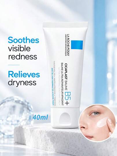 La Roche-Posay Cicaplast Baume B5 Hydratant Réparateur pour le Visage : Apaise les Rougeurs, Atténue les Marques, Stabilise l'État de la Peau Pendant les Transitions Saisonnières