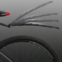 2PCS Telescopic Adjustable Bicycle Mudguard Mountain Bike Extended, Widened, Water Blocking, Folding, Quick Detachable Telescopic Mudguard Bike Riding Accessories - Multicolor - View 5
