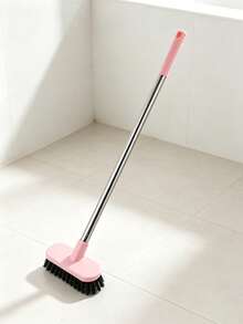 1pc Long Handle Cleaning Brush, Perfect For Bathroom Cleaning. Its Sturdy Bristles Effectively Remove Stubborn Stains. Designed For Convenient Use, Keeping Your Hands Clean. Ideal For Deep Cleaning Toilets. Bathroom Accessory - A - View 6