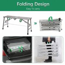Heavy Duty Steel Hop Up Step Ladder Folding Stool Work Bench Platform 1400mm UK - 25B-wIN-uK-bXSJYT - View 7