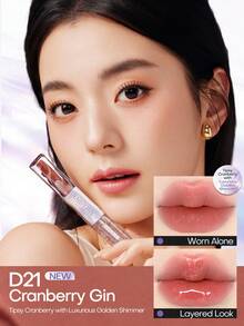 Mistine Lip Glaze Dua Ujung Cermin Air Gloss Lip Mud Lipstik Matte Anti Lengket untuk Bibir Montok D21 - D21 - View 2