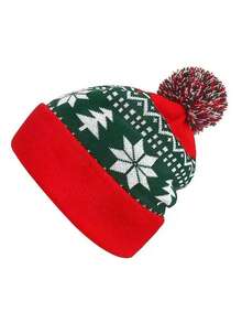 Custom Christmas Season Hats Santa Claus Hat, Custom Women Beanie, Warm Hats, Custom Logo/Text Hats, Personalized Beanie Christmas Outfit - Multicolor - View 10