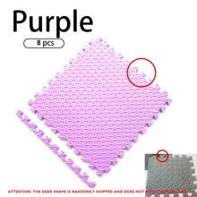 4/8/12pcs Interlocking Leaf Pattern Puzzle Crawling Mat, Shock-Absorbing Floor Mat, Thickened Bedroom Mat, Suitable For Patio, Gym, Yoga Studio, Training Room, School Protective Flooring, Multi-Color, 11.81*11.81 Inches, Better Effect After Ventilation - 30*30 Crawling Mat - View 12