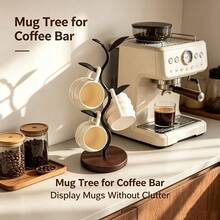Nordic Style Vertical Tree-Shaped Cup Holder, Minimalist Coffee Cup Storage Rack, Living Room Desktop Key Holder, Kitchen Creative Organizer, Home Decor Accessory, High-Value Home Decoration Ornament, Ideal Housewarming Gift For Friends And Family - Multicolor - View 5
