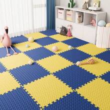 4/8/12pcs Interlocking Leaf Pattern Puzzle Crawling Mat, Shock-Absorbing Floor Mat, Thickened Bedroom Mat, Suitable For Patio, Gym, Yoga Studio, Training Room, School Protective Flooring, Multi-Color, 11.81*11.81 Inches, Better Effect After Ventilation - 30*30 Crawling Mat - View 6