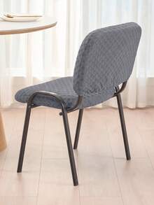 2pcs Set Solid Color Jacquard Split Elastic Chair Covers, All Season Universal Office Chair Seat & Backrest Covers, Suitable For Dining Room, Conference Room, Hotel - Multicolor - View 4