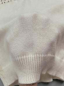 Fashion Women's Long Sleeve Hollow Design Sweater, Regular Length Off-White Semi-Sheer Detail Pullover, Suitable For Autumn White - White - View 11