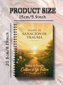 1pc Spanish-Version Premium Trauma Healing Journal Mental Health PTSD Recovery Planner Daily Prompts Shadow Work Emotional Wellness Self Care Diary For Women Men Therapy Support Wellness Tracker Pad Logs - A5 - View 8