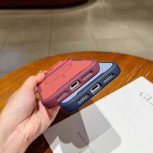 Versatile 2nd Gen Magnetic 2-In-1 Phone Case Compatible With 18 Pro Max, New Fashion 17 Pro Max Minimalist Premium Protective Shell - Red - View 3