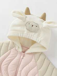 mini bala Baby Anti‑Static Padded Coat Warm Soft Outerwear For Baby Boys Girls Autumn Winter Wear - Rubber Powder - View 6