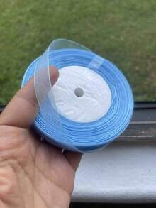 50 Yards/Roll 1cm Wide Organza Ribbon, Colorful Hairband Ribbon, Christmas Craft Lace Ribbon, Gift Wrapping Rope, Suitable For Handmade Bows, Crafts, Weddings, Valentine's Day, Halloween Decorations, Christmas Decorations, DIY Cards, Gift Wrapping Ribbon Ties, Back To School Season - Multicolored - View 5
