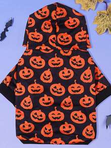 LUCKIE PAW 1pc Halloween Ghost Pattern Pet Sweatshirt, Anti-Flea, Reduce Shedding, Warm & Breathable Dog Vest, Suitable For Small And Large Dogs & Cats, Indoor & Outdoor - Black - View 9